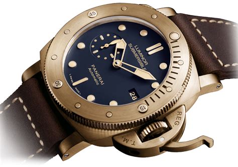 panerai bronzo blue dial|panerai bronzo pam.